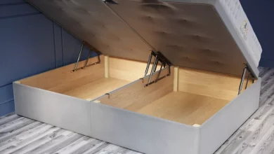Ottoman Bed side opening Base Only Open CloseUp 1